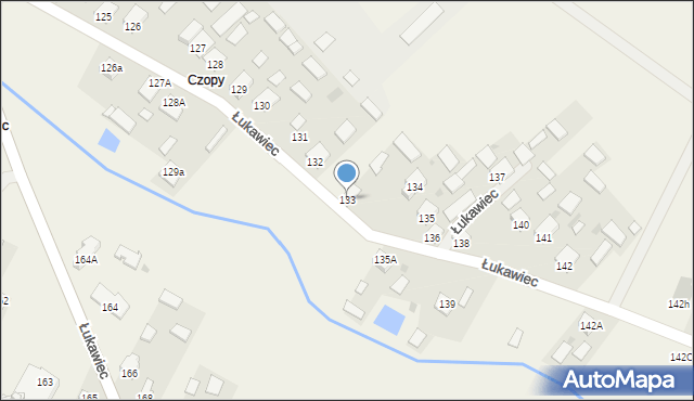 Łukawiec, Łukawiec, 133, mapa Łukawiec