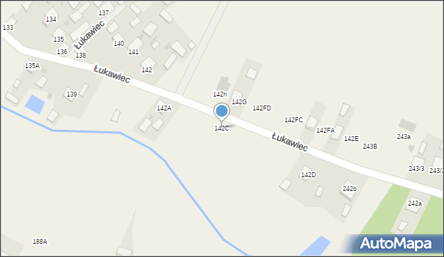 Łukawiec, Łukawiec, 142C, mapa Łukawiec