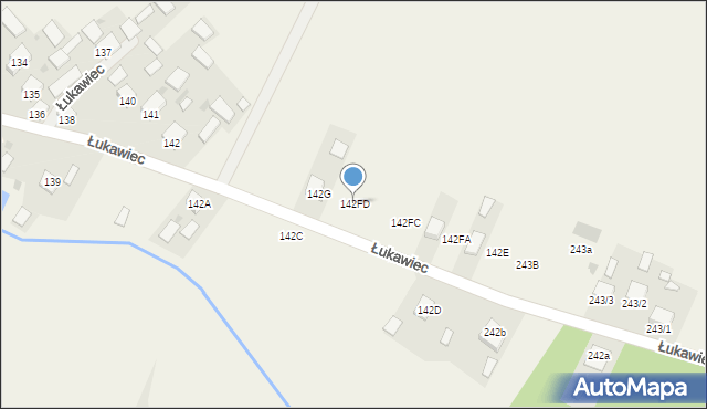Łukawiec, Łukawiec, 142FD, mapa Łukawiec
