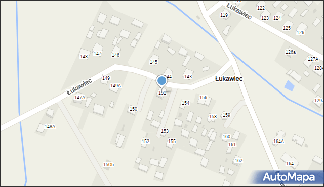 Łukawiec, Łukawiec, 151, mapa Łukawiec