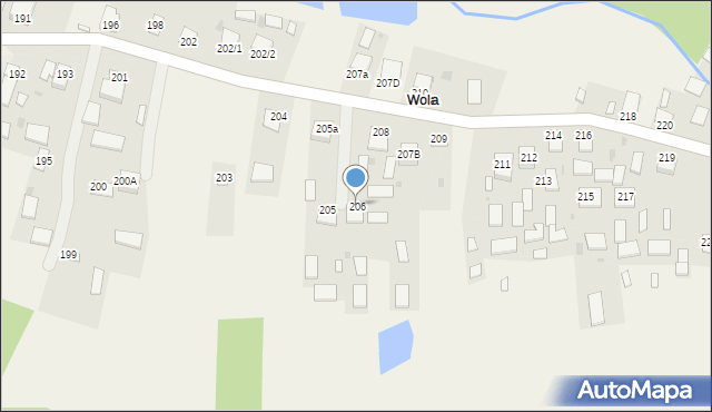 Łukawiec, Łukawiec, 206, mapa Łukawiec