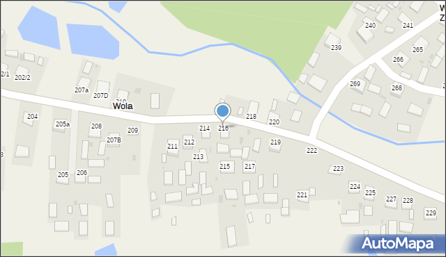 Łukawiec, Łukawiec, 216, mapa Łukawiec