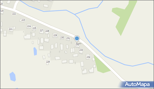 Łukawiec, Łukawiec, 232, mapa Łukawiec