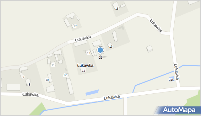 Łukawka, Łukawka, 22, mapa Łukawka