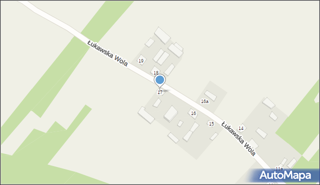 Łukawska Wola, Łukawska Wola, 17, mapa Łukawska Wola