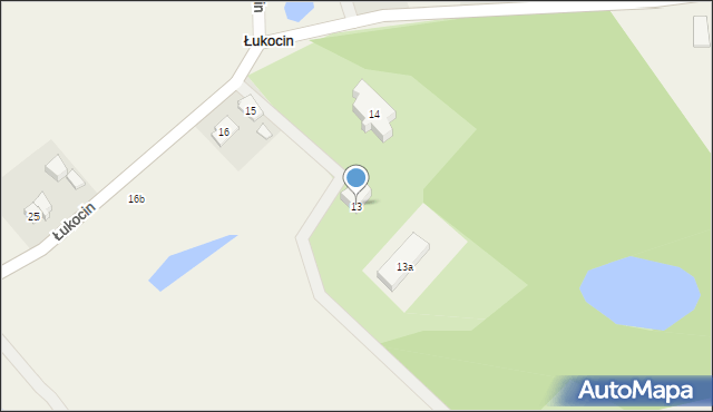 Łukocin, Łukocin, 13, mapa Łukocin