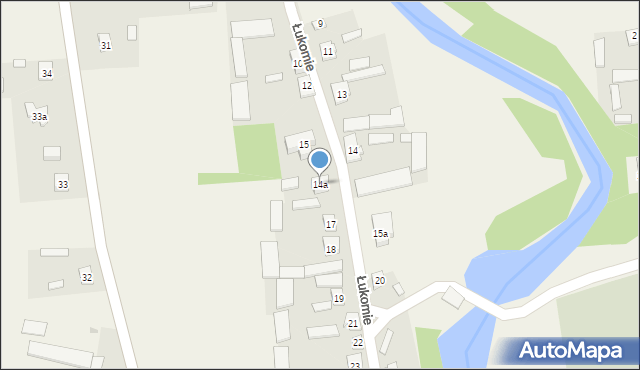 Łukomie, Łukomie, 14a, mapa Łukomie