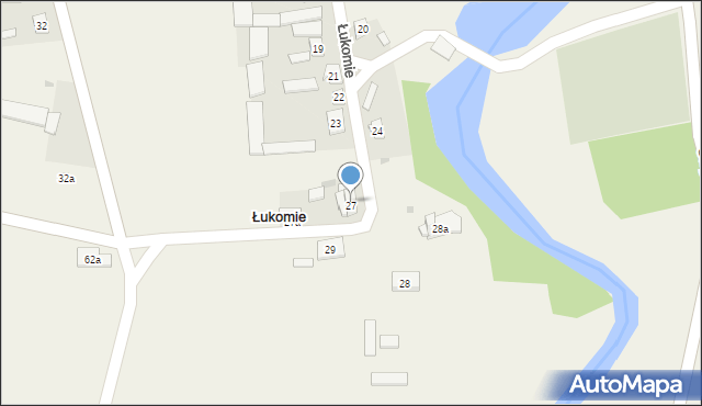 Łukomie, Łukomie, 27b, mapa Łukomie