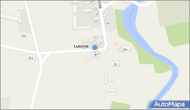 Łukomie, Łukomie, 29, mapa Łukomie