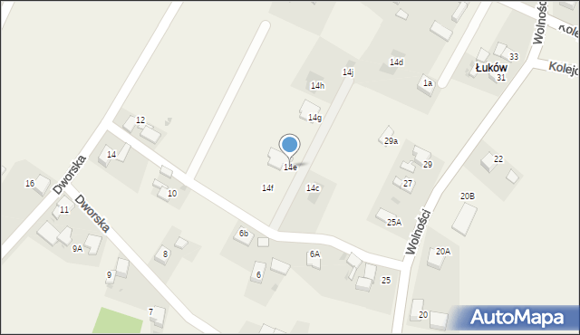 Łuków Śląski, Łuków Śląski, 14e, mapa Łuków Śląski