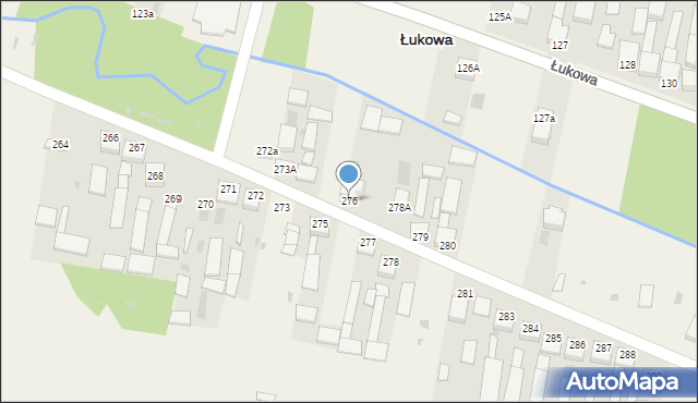Łukowa, Łukowa, 276, mapa Łukowa