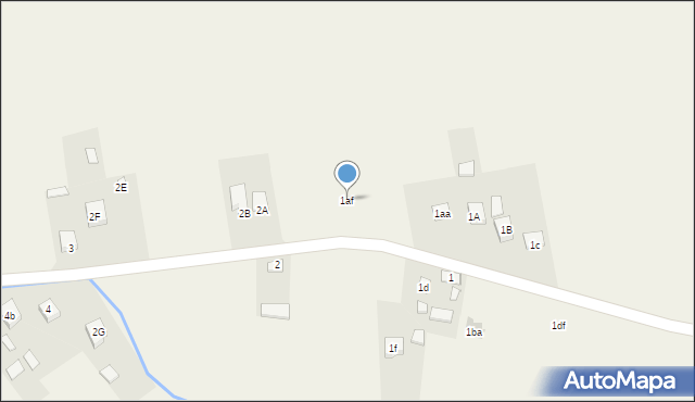 Łukowa, Łukowa, 1af, mapa Łukowa