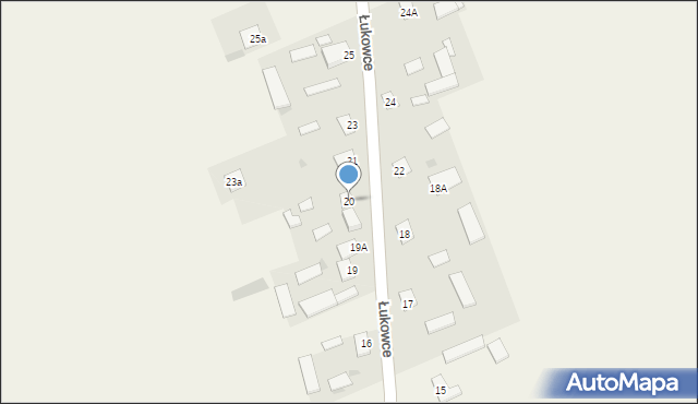 Łukowce, Łukowce, 20, mapa Łukowce