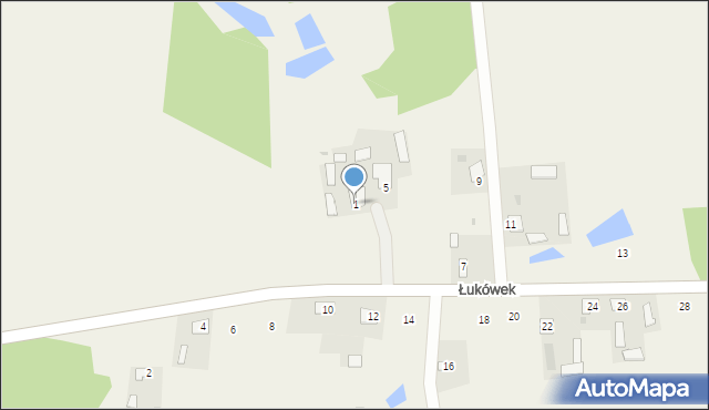 Łukówek, Łukówek, 1, mapa Łukówek