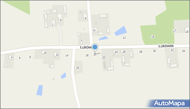 Łukówek, Łukówek, 20, mapa Łukówek