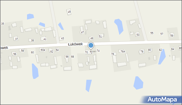 Łukówek, Łukówek, 72, mapa Łukówek