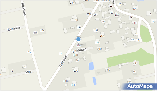 Łukówiec, Łukówiec, 11b, mapa Łukówiec
