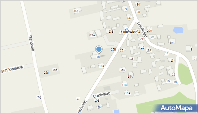 Łukówiec, Łukówiec, 25A, mapa Łukówiec