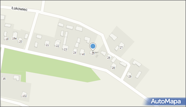 Łukowiec, Łukowiec, 25, mapa Łukowiec