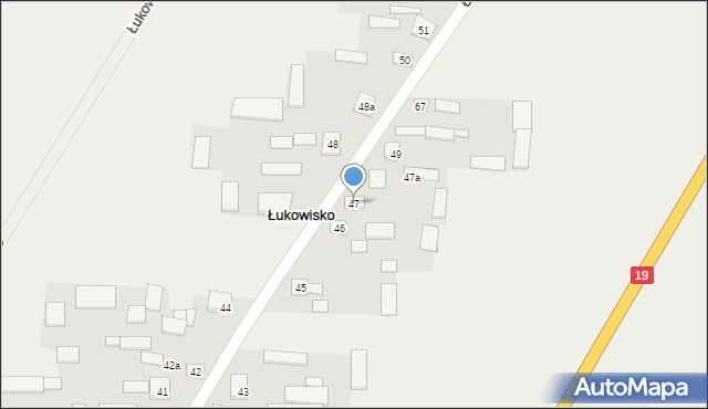 Łukowisko, Łukowisko, 47, mapa Łukowisko