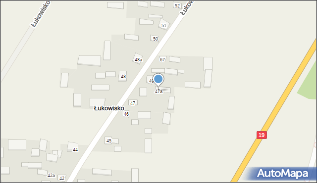 Łukowisko, Łukowisko, 47a, mapa Łukowisko