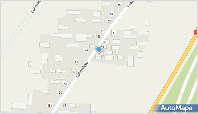 Łukowisko, Łukowisko, 54, mapa Łukowisko