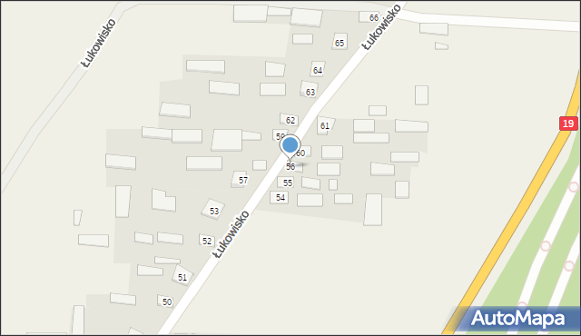 Łukowisko, Łukowisko, 56, mapa Łukowisko