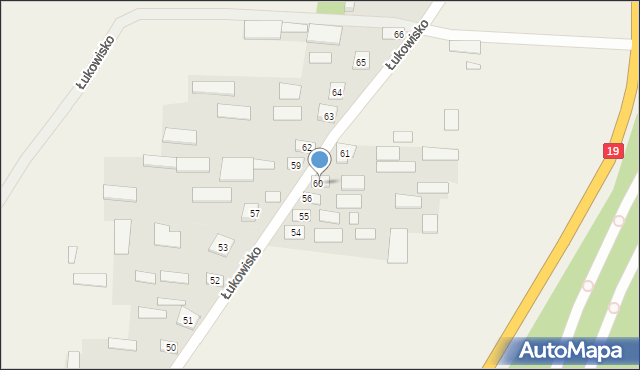 Łukowisko, Łukowisko, 60A, mapa Łukowisko
