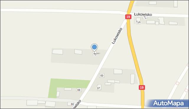 Łukowisko, Łukowisko, 70, mapa Łukowisko