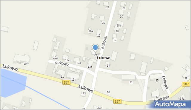 Łukowo, Łukowo, 15, mapa Łukowo