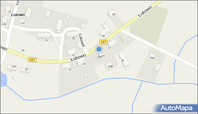 Łukowo, Łukowo, 34a, mapa Łukowo