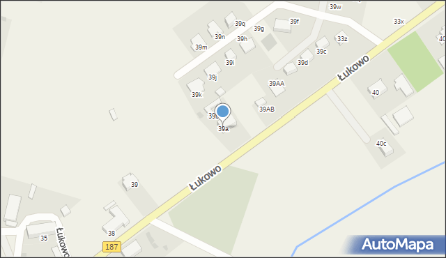 Łukowo, Łukowo, 39a, mapa Łukowo