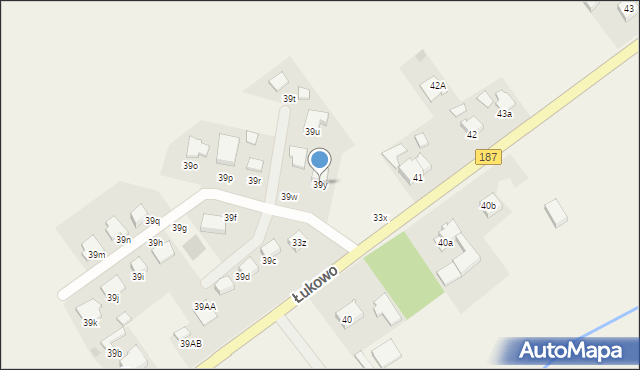 Łukowo, Łukowo, 39y, mapa Łukowo