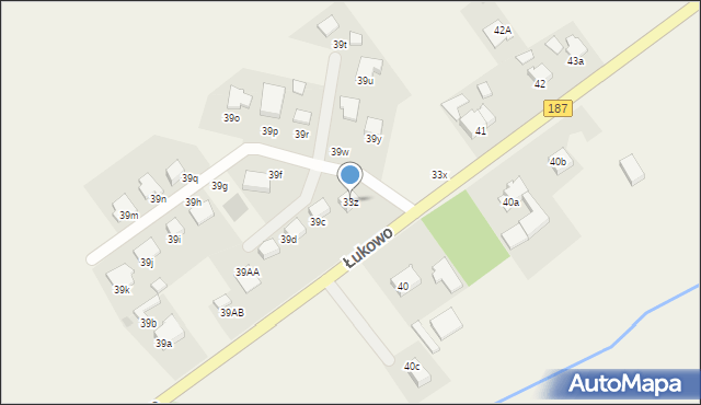 Łukowo, Łukowo, 39z, mapa Łukowo