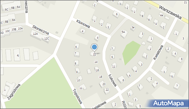 Łukta, Łukowa, 12, mapa Łukta