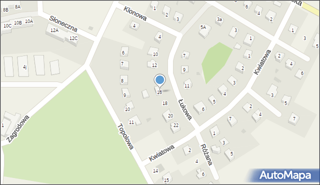 Łukta, Łukowa, 16, mapa Łukta