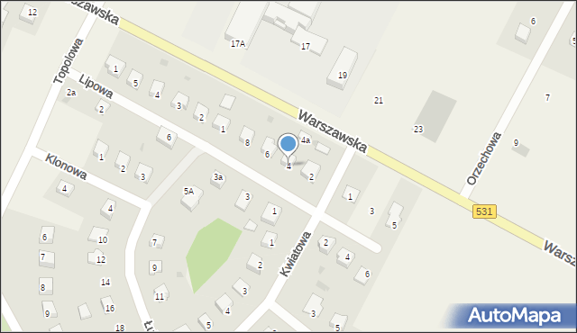 Łukta, Łukowa, 4, mapa Łukta