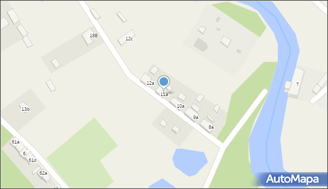 Łupawa, Łupawa, 11a, mapa Łupawa