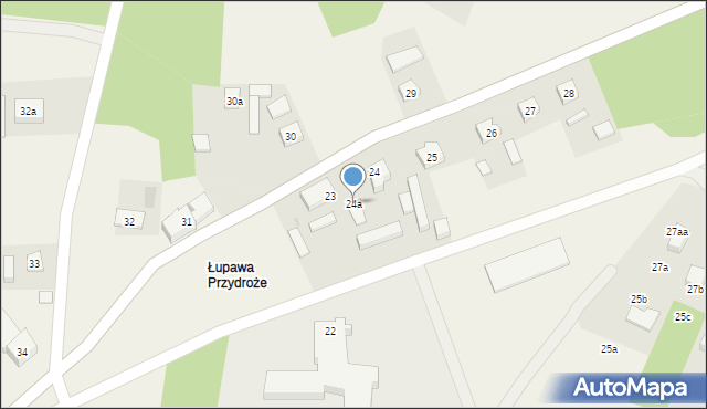 Łupawa, Łupawa, 24a, mapa Łupawa