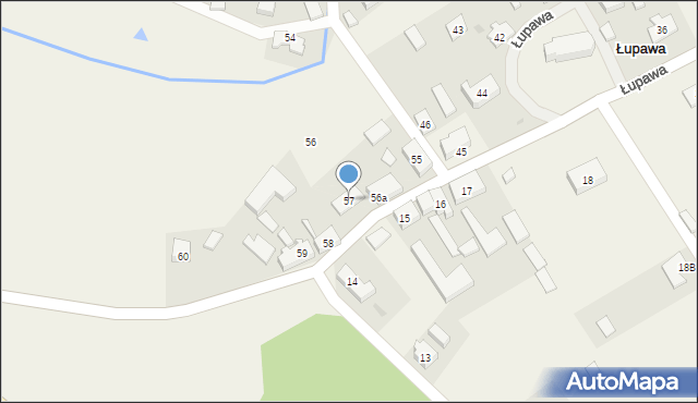 Łupawa, Łupawa, 57, mapa Łupawa