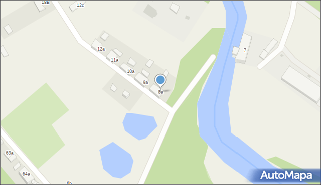 Łupawa, Łupawa, 8a, mapa Łupawa