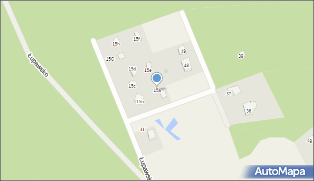 Łupawsko, Łupawsko, 15a, mapa Łupawsko