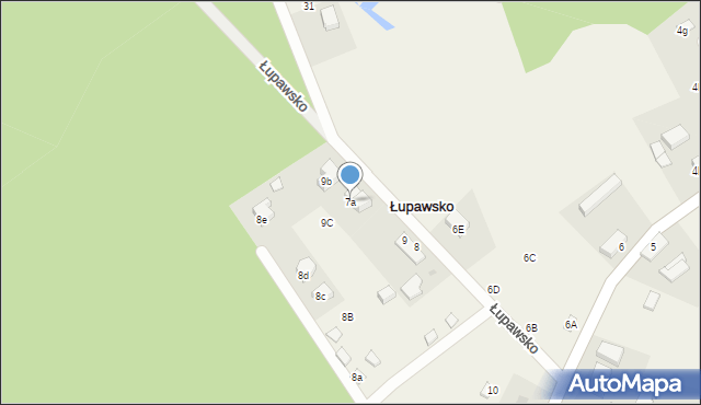 Łupawsko, Łupawsko, 7a, mapa Łupawsko