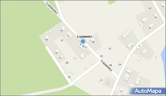 Łupawsko, Łupawsko, 8/1, mapa Łupawsko