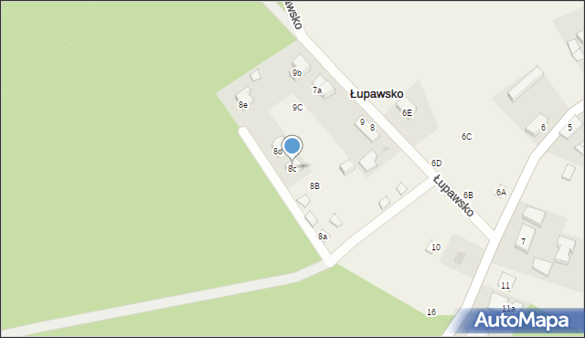 Łupawsko, Łupawsko, 8c, mapa Łupawsko