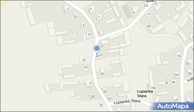 Łupianka Stara, Łupianka Stara, 24, mapa Łupianka Stara
