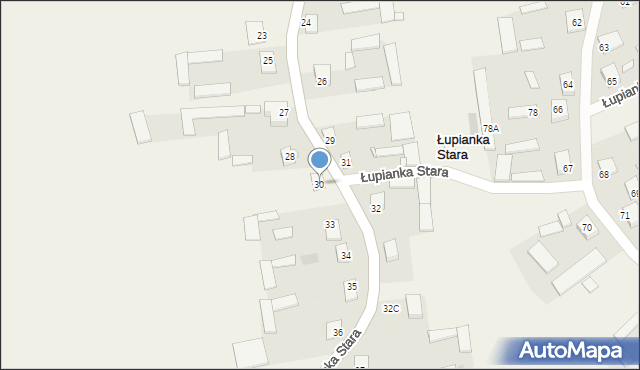 Łupianka Stara, Łupianka Stara, 30, mapa Łupianka Stara