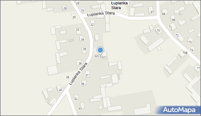 Łupianka Stara, Łupianka Stara, 32e, mapa Łupianka Stara