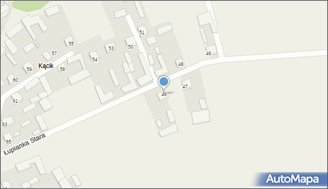 Łupianka Stara, Łupianka Stara, 49, mapa Łupianka Stara
