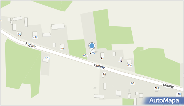 Łupiny, Łupiny, 47A, mapa Łupiny